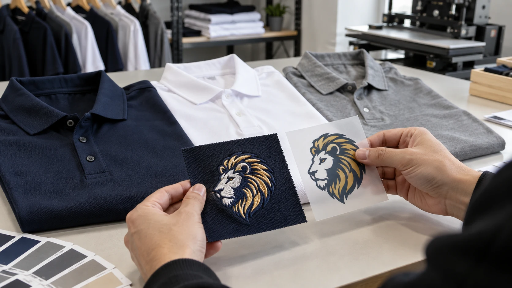 Embroidery or DTF for Polo Shirts: Which Should You Choose? detail