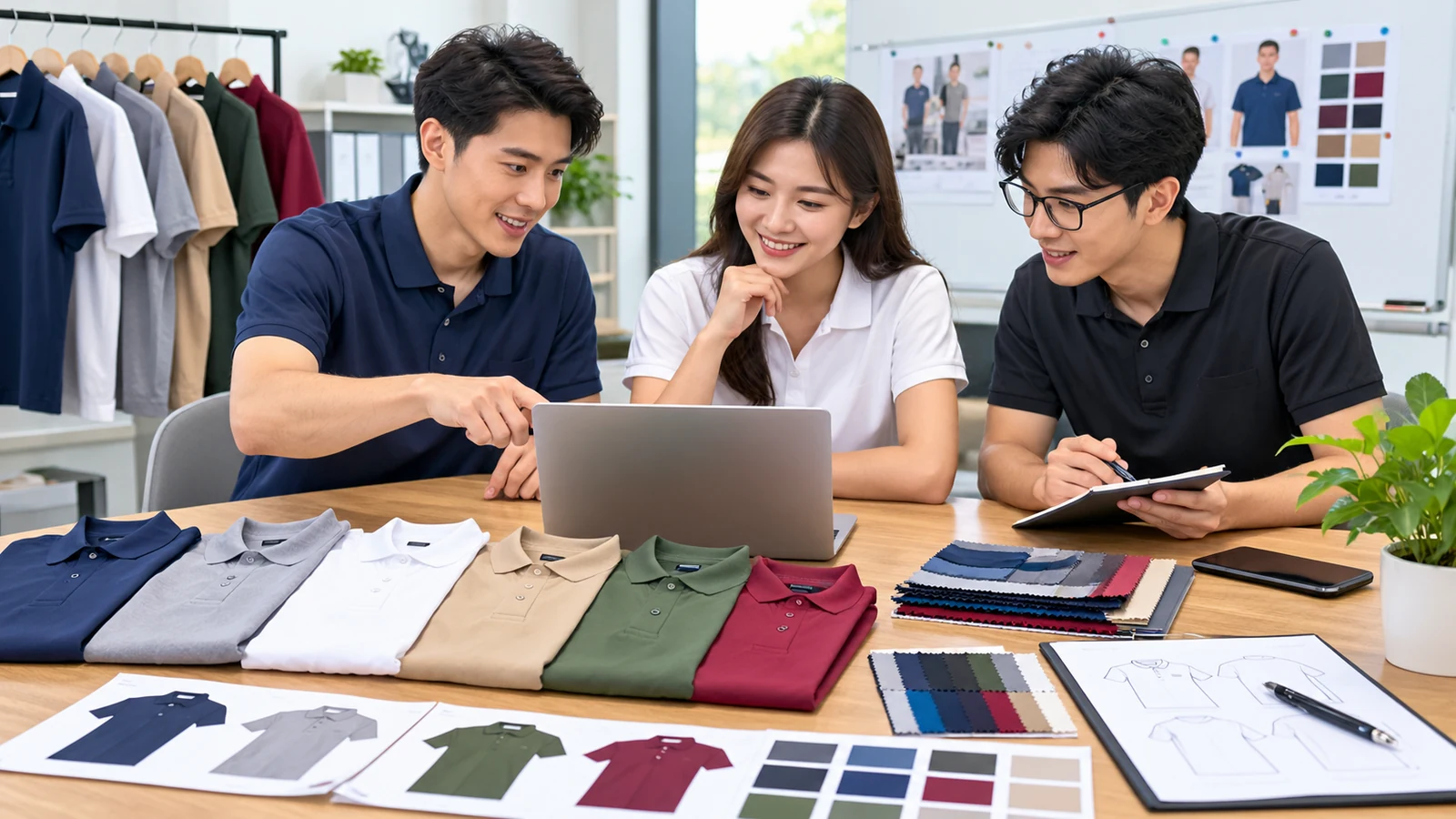 Custom jersey artwork planning with fabric and colour references